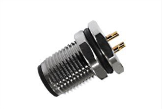 Type de soudure mâle M12 fixé à l'avant A-codage 17 broches M12*1.0