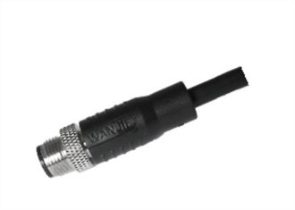 Bouclier droit mâle M12 A-codage câble PVC 3 broches 3.0M M12X1.0