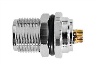 M8 femelle avant fixé A-codage 8PIN M10*0.75