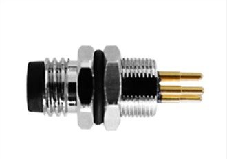 Panneau mâle M8, fixation arrière A-codage 4 broches