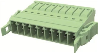 Connecteur femelle à ressort à angle droit-mâle au pas de 3,5 mm avec crochet