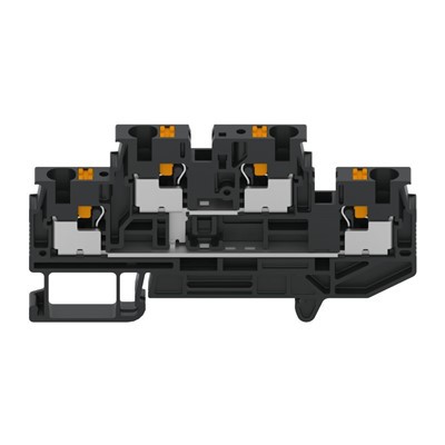 Traversez le connecteur de bornier de rail Din 4,0 Mm2